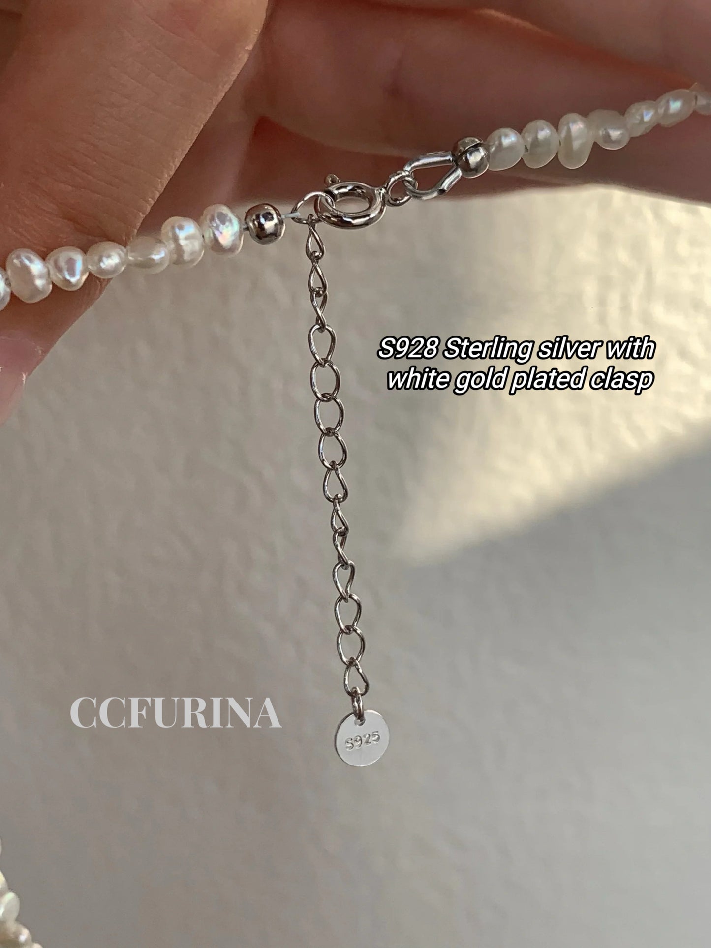 《CCFURINA》Baroque Petal Dazzle Pearl Necklace