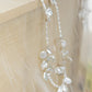 Floral series Pearl necklace white light, Baroque petal pearl