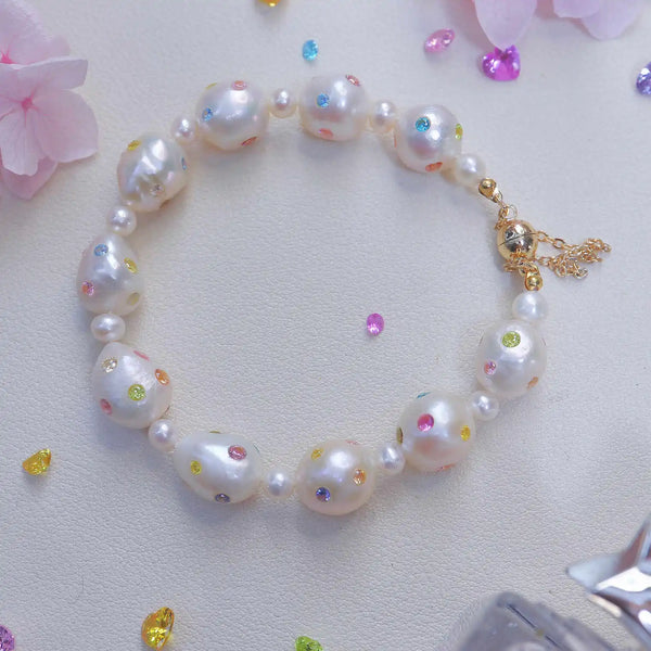 《CCFURINA》Fashionable Pearl Bracelet with Magnetic Clasp for Easy Wear(AA)