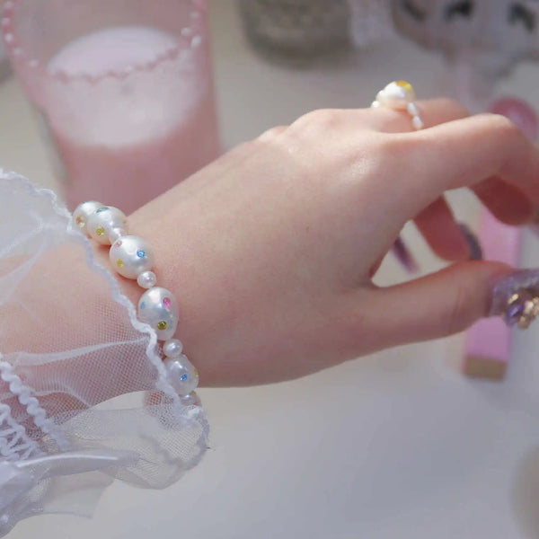 《CCFURINA》Fashionable Pearl Bracelet with Magnetic Clasp for Easy Wear(AA)