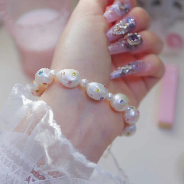 《CCFURINA》Fashionable Pearl Bracelet with Magnetic Clasp for Easy Wear(AA)